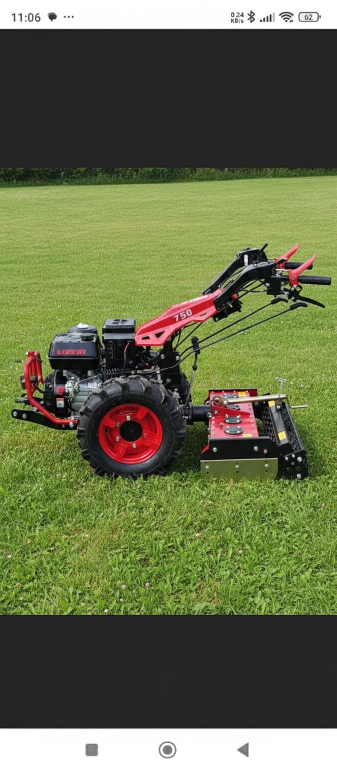 Ciągnik jednoosiowy Cedrus J01 z broną aktywną na wynajem Pieńsk