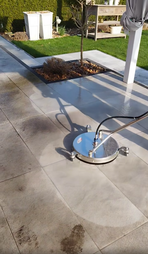 Mycie płyt tarasowych myjką ciśnieniową w Pieńsku