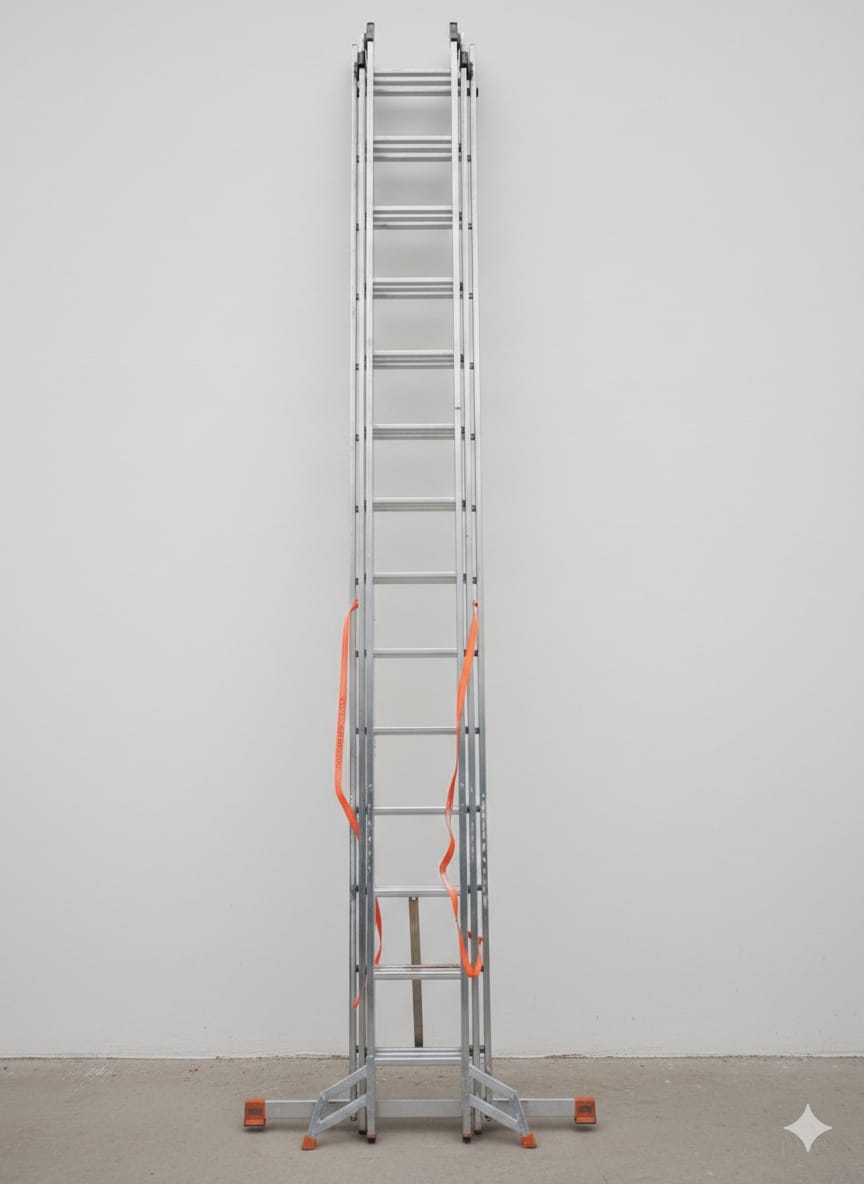 Drabina aluminiowa Krauze 3x14 na wynajem w Pieńsku