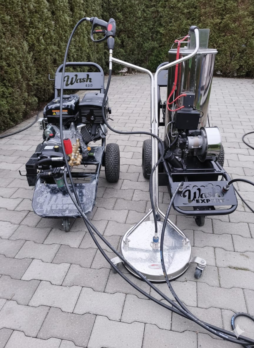 Zestaw do czyszczenia kostki brukowej na wynajem w Pieńsku